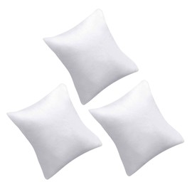 Lxnoap 3 pcs White Velvet Bracelet Watch Pillow Jewelry Displays 3 inch Bracelet Bangle Watch Display Holder