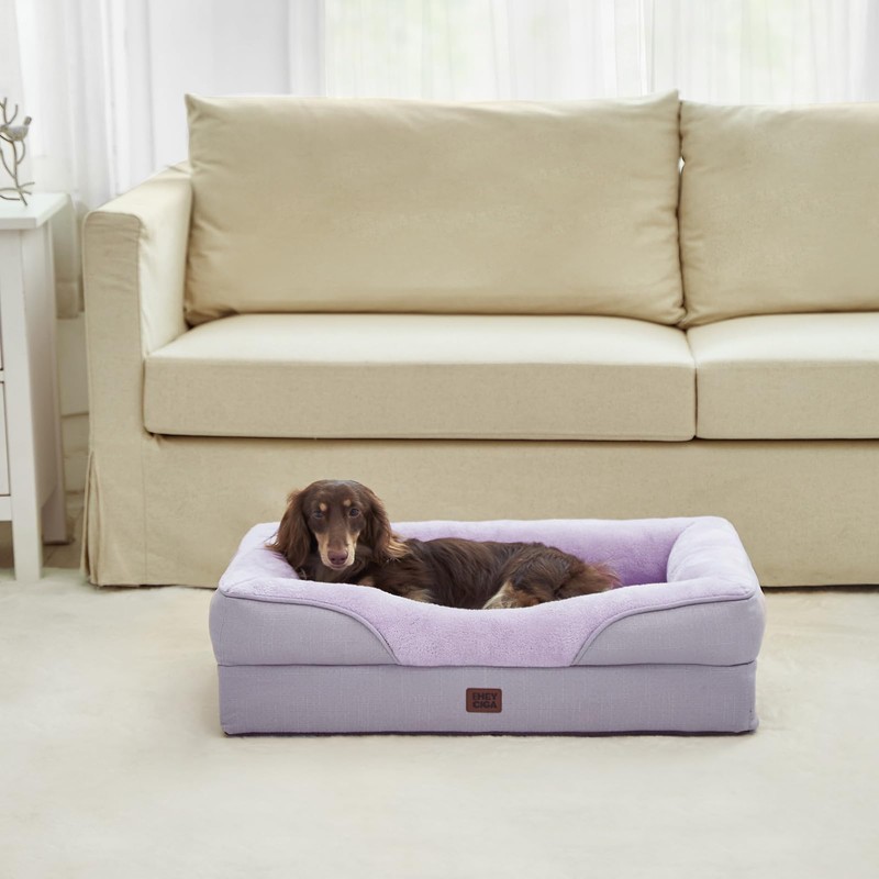 EHEYCIGA Memory Foam Dog Bed for Large Sized, Orthopedic Dog