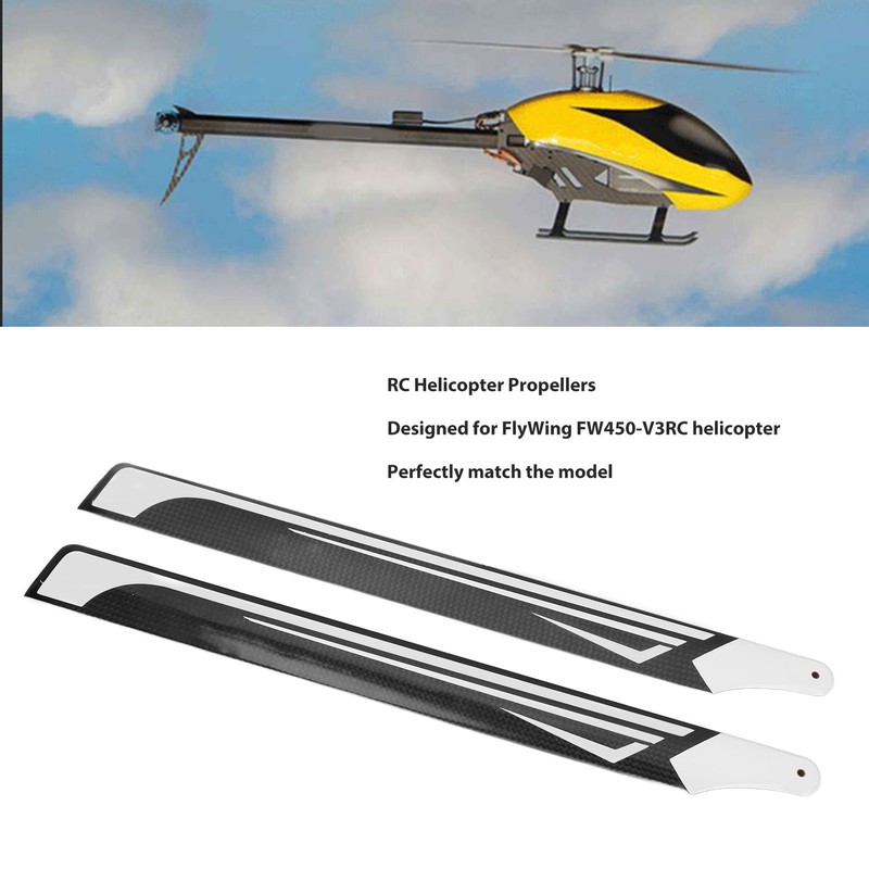 1 Pair of RC Helicopter Propellers Main Rotor High Strength