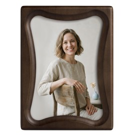 Afuly 5x7 Wood Picture Frame MCM Walnut Wooden Photo Frame