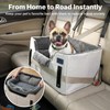 Veehoo Dog Car Seat for Small Medium Dogs Back Seat