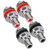 Monosaudio C401R 4Pcs RCA Socket Terminal Pure Copper Rhodium Plated