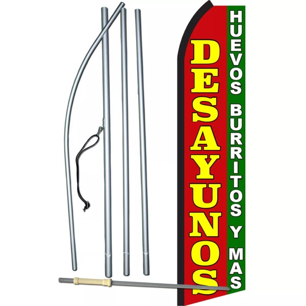 NeoPlex Desayunos Complete Swooper Flag Bundle