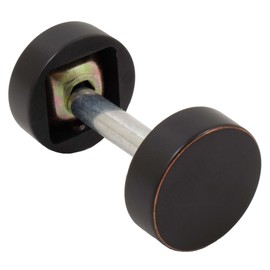 Round Handleset Hole Cover, 1 Inch Diameter, Fits Doors 1-3/8" to 2-1/4" Thick, Vintage Bronze by Stone Harbor Hardware