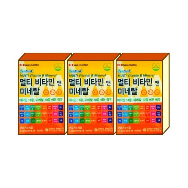 [On Sale] Central Multivitamin &amp; Mineral 3 Boxes 270 Tablets
