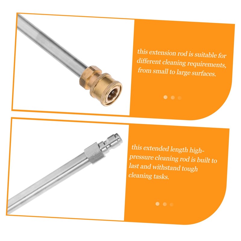 Levemolo 2pcs High Pressure Washer Extension Rods Power Washer Accessories