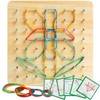 Skrtuan Wooden Geoboard Wooden Toy from 3 4 5 6