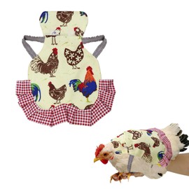 Chicken Saddle with Neck Protector Aprons for Hens Neck Protection Poultry Back Feather Protection