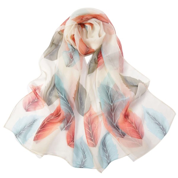 FAIRYGATE Scarfs for Women Silk Feeling Lightweight Chiffon Scarf Pashmina