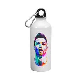 Morons Colorful Cristiano Ronaldo Sipper Bottle | Ronaldo Bottle | Football Sipper Bottle | Printed Sipper Bottle - [600 ml, Multi-Color], Pack of 1