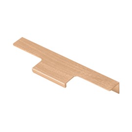 GTV LIND Brushed Gold Anodised Furniture Handle 128mm Drilling Distance 150mm Length Handle Strip 18mm Wide Edge Profile Handle for Kitchen Cupboard Drawer Furniture Accessories