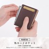 PHLOX Genuine Leather Men's Button Closure Box Type Coin Purse,