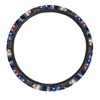 GLENLCWE American Flag Bold Eagle Print Steering Wheel Cover Universal