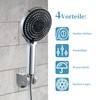 OFFO Shower Head with Hose and Holder, Large Shower Head