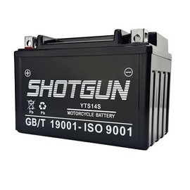 Shotgun YTZ14S 10Ah Sealed Lead-Acid AGM Battery for HYB16A-B HYB16A-A YTZ12S