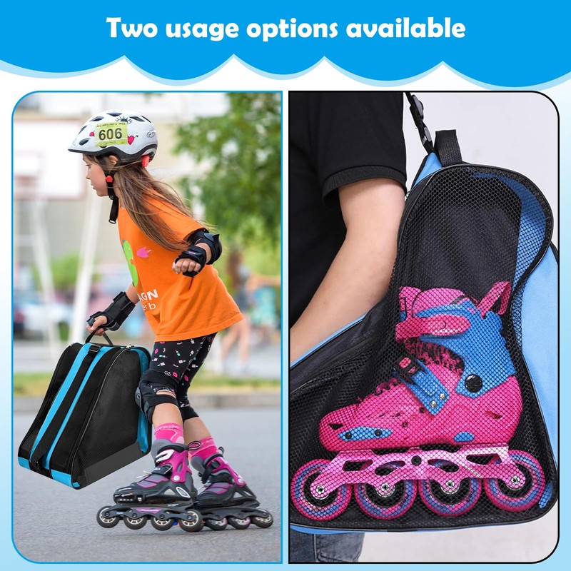 Roller Skate Bag, Inline Bag, Ice Skate Bag with Handles,