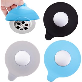 3 Tapones de Drenaje para Bañera, Tapones de Silicona para Bañera, Cubierta de Drenaje de Bañera de Uso Universal para Fregaderos, Baño, Cocina, Lavandería, Desagües de Suelo