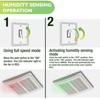 Homewerks 7136-02HW Bathroom Vent Fan with Automatic Humidity Sensor and
