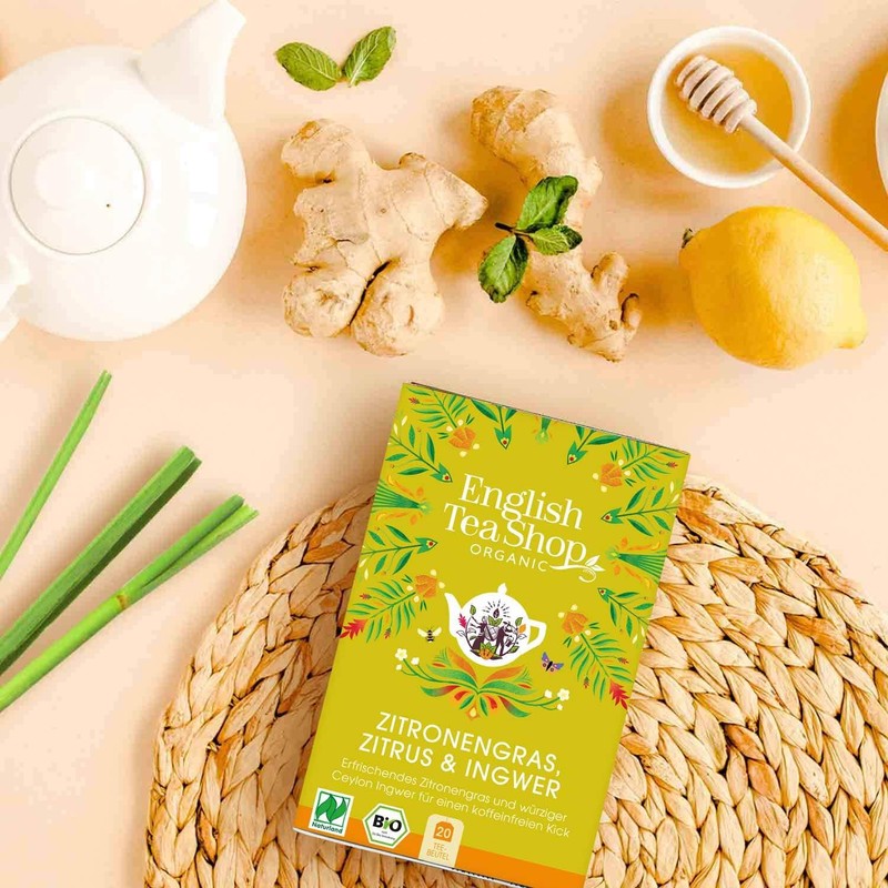 English Tea Shop Lemongrass Ginger & Citrus Fruits Organic ,20