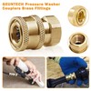 Acopladores de lavado a presión de latón – Conexión rápida