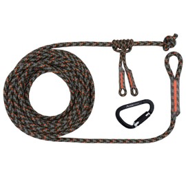 ZOOK Line 2.0 | 30 ft. 1-Man Hunting Safety Rope | Tree Stand Climbing Lifeline | Camo Tree Strap