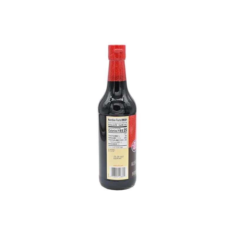LKK Mushroom Flavored Dark Soy Sauce, 16.9 Fl Oz