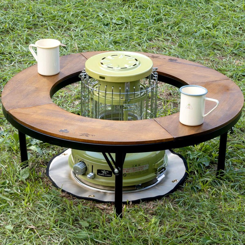 LOGOS 81064037 Stove Table, Fireproof Insulation Sheet, Beige, Approx. Diameter