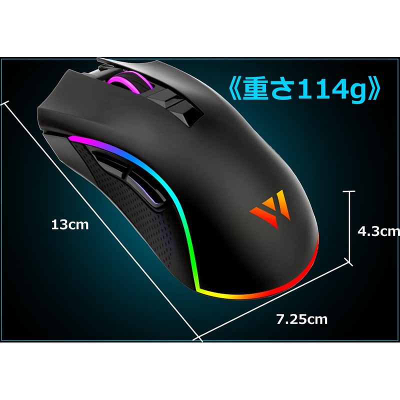 WizarD MK21C1 Wireless Gaming Mouse with Charging Station Wireless 10,000