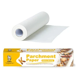 Katbite Heavy Duty Parchment Paper Roll for Baking, 12 in x 164 ft Non-Stick Baking Paper for Cooking, Baking Cookies, Grilling, Air Fryer and Steaming (1Pack)