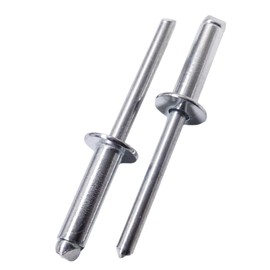 SKIR'CO (Pack of 40) Blind Rivets Galvanised Steel 6.0 x 20 mm Steel Mandrel Pop Rivets Dome Head DIN 7337 Rivets