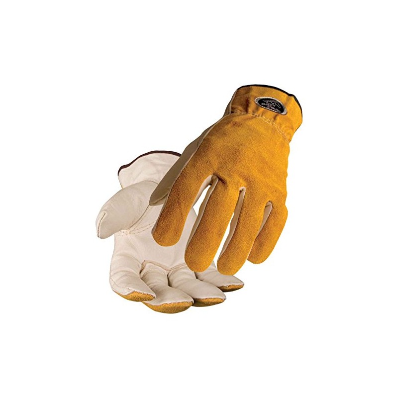 Black Stallion 97 Value Grain/Split Cowhide Driving Gloves, Medium