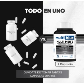 Multiblue Multivitaminas Men 60 Caps Sfn Sin Sabor
