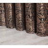 Chezmoi Collection Adelle 4-Piece Paisley Jacquard Embroidered Window Curtain/Drape Set