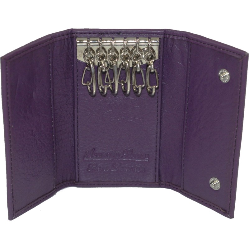 Ashford Ridge Real Leather Key Case Holder Card Wallet in