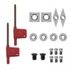 IMOTECHOM 8-Pieces Carbide Cutters Inserts Set with Screws and Hex