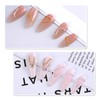 6 Strips Nail Chain Charms, 3D Metallic Chain Nail Charms,