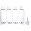 80 ml Travel Bottles, Pack of 4 Refillable Clear Empty