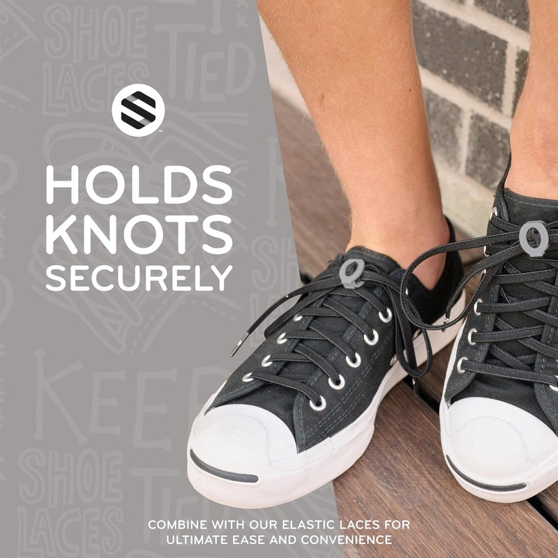 THE ORIGINAL STRETCHLACE Shoelace Knot Clips Keep Shoe Laces Tied