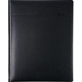 Manager-Timer Tucson schwarz 2023 - Cheftimer 21,7x26,6 cm - 1 Woche 2 Seiten - 160 Seiten - Tucson-Einband - Alpha Edition