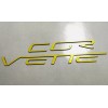 Advanced Trims 2005-2013 Corvette C6 YELLOW Plastic Letters Rear Bumper