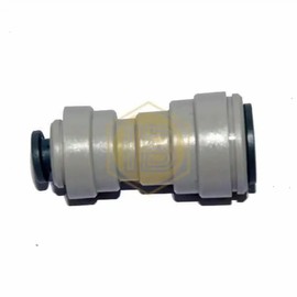 JOHN GUEST REDUCING STRAIGHT CONNECTOR. Push-fit Tube O.D. 3/8" to 1/4" Push-fit Tube O.D. Speedfit Part No PI201208S. Inch Size Quick-Connect Acetal Fittings for Drinks Dispensers and Pure Water.