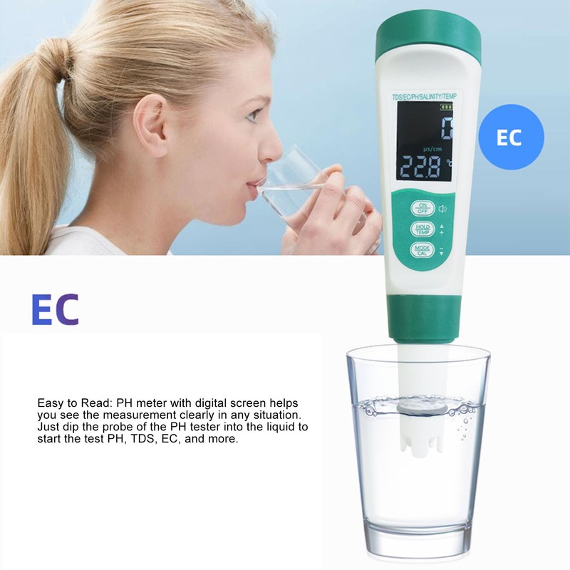 Water Quality Tester Pen Meter Accurate TDS Meter EC Meter