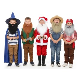 Paquete De 3 Barbas Postizas. Disfraz, Fiesta