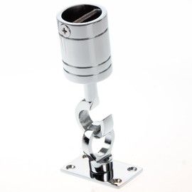 24mm Chrome Decking Rope Hook End & Plate Rope Post Fitting Rope End Fixing