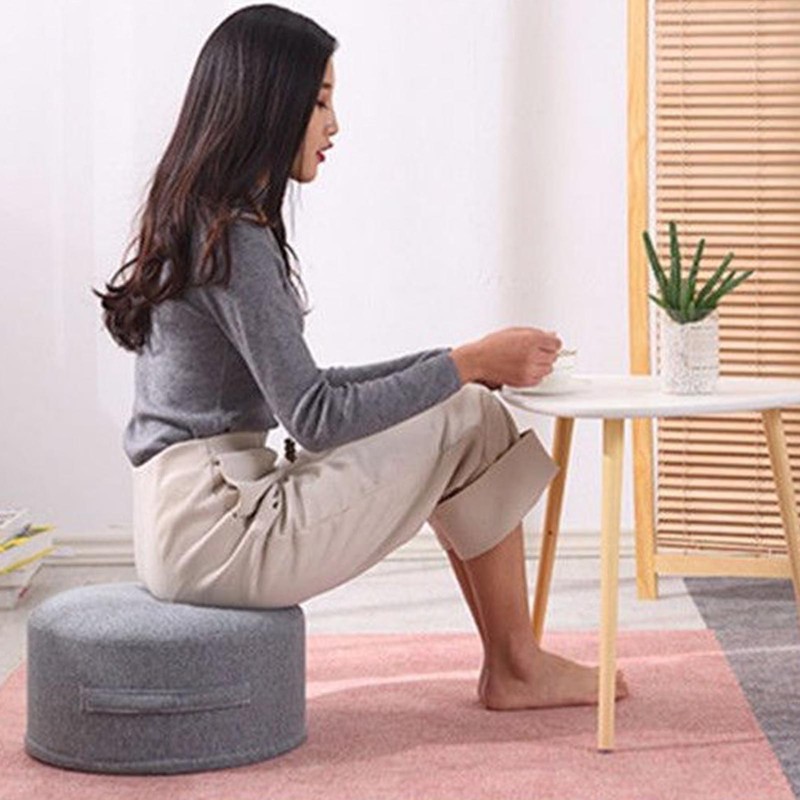 Floor Pillow 20cm Thickness Cotton Fabric Soft Comfortable Detachable Round