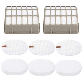 Eztronics Corp3 Foam + 2 HEPA Vacuum Filters Compatible with Shark Navigator Rotator Professional Upright Vacuum NV70, NV80, NV90, NV95,NVC80C, UV420 Replacement Part # XFF80 XHF80