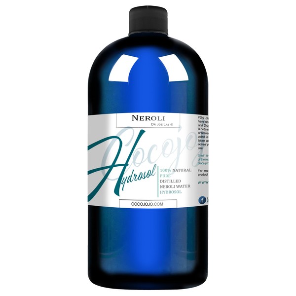 Dr Joe Lab Neroli Hydrosol Spray Toner for face Floral Neroli Water Hydrating Face Mist, for Cleansing, Hydration Pure and Natural Neroli Hydrosol for All Skin Types (32 oz)