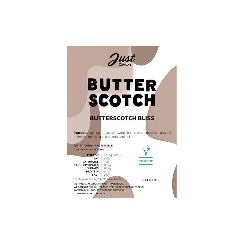Just Treats Butterscotch 500g Party Bag