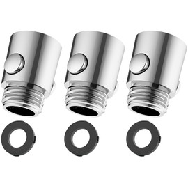 Pack of 3 Water Stopper, Shower Shut-Off Valve, Water Flow Control Valve, Stop Function Shower Head, Water Stop Shower, Shower Head Shut-Off Valve, Universal Size Flow Limiter