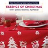 Christmas Napkin - Cotton Napkins for Christmas-Themed Dining Table Setting